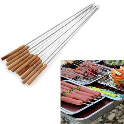 Barbecue Stainless Steel Skewers (12 pcs)