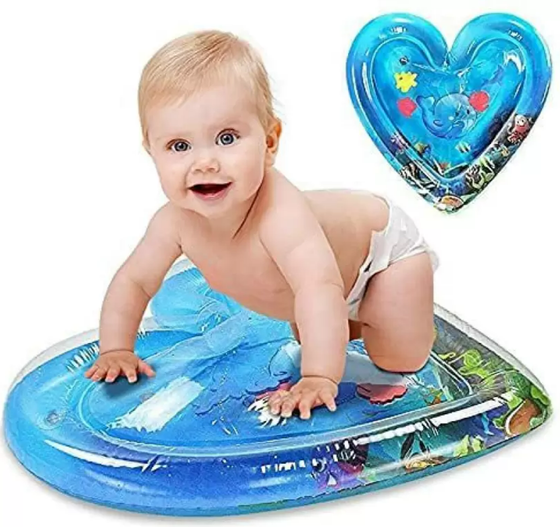 Heart Tummy Time Inflatable Water Play Mat