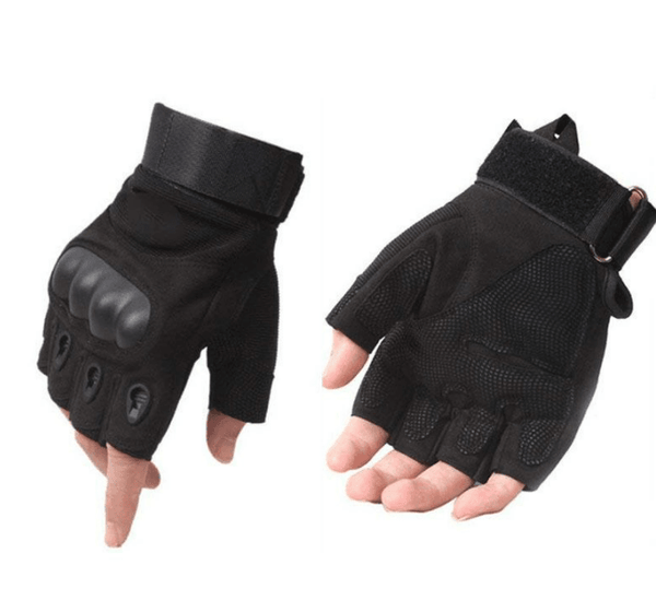 Hard Shell Half Finger Hand Gloves – DMC Wholesale
