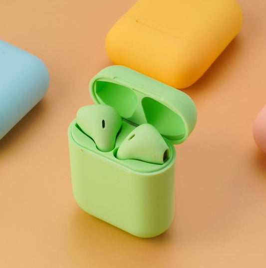 True Wireless Ear Pods And Charging Case (Green)