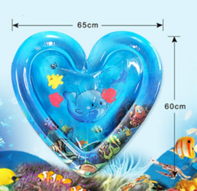 Heart Tummy Time Inflatable Water Play Mat