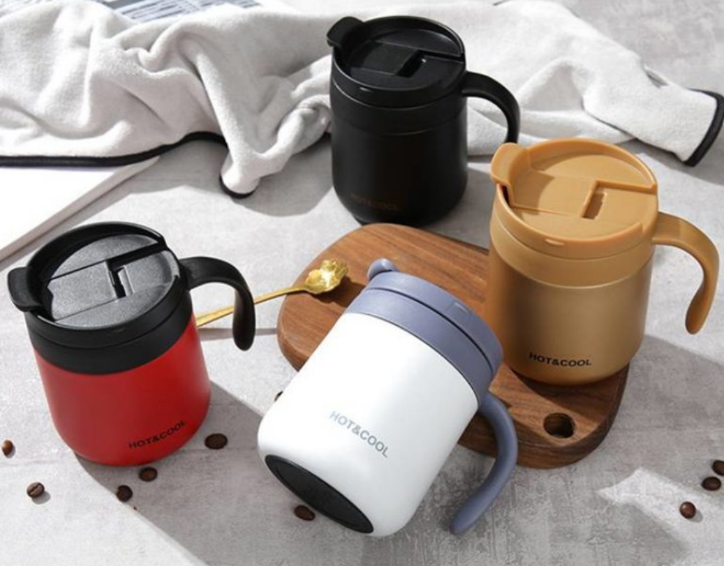 Double Steel Thermos Coffee Mug (500ml)