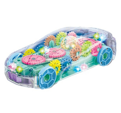 Transparent Gear System Car Toys