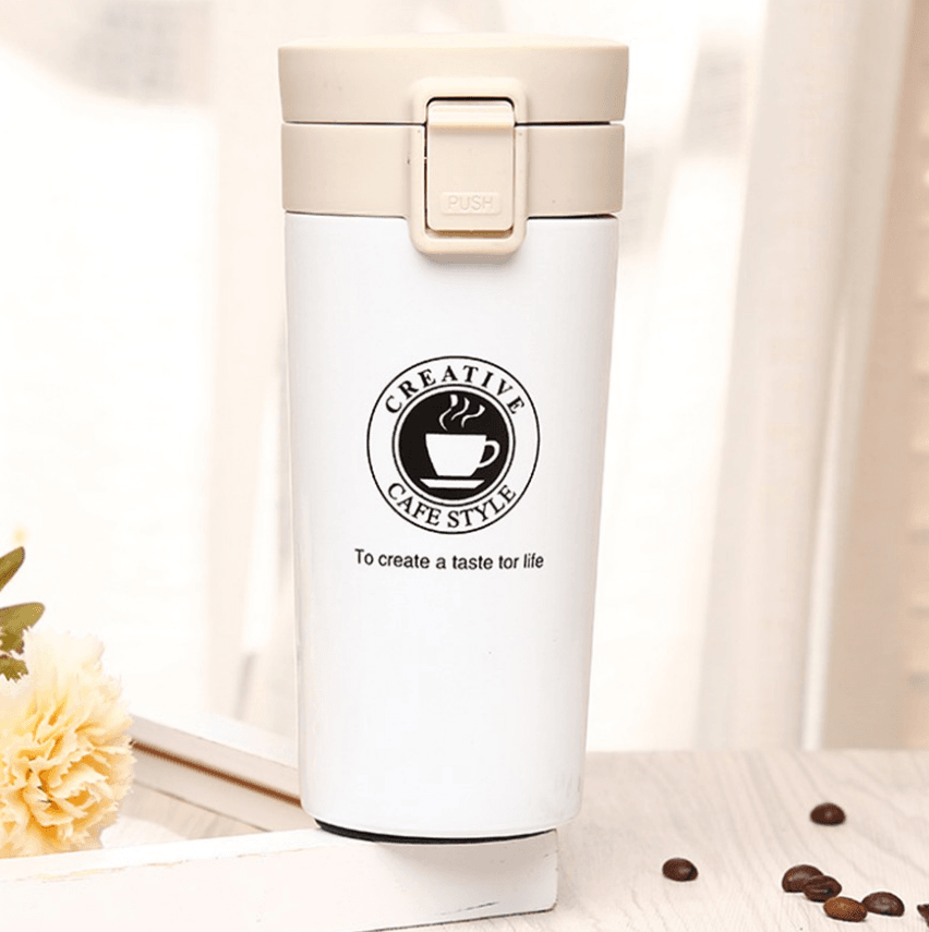 Double Wall Vacuum Insulated Travel Coffee Cup (380ml) - DMC Wholesale