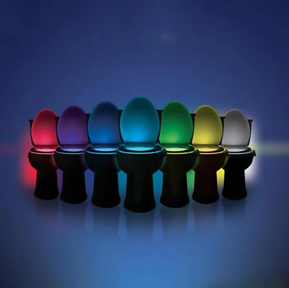 Multicoloured Motion Censored Toilet Light (8 Colour)