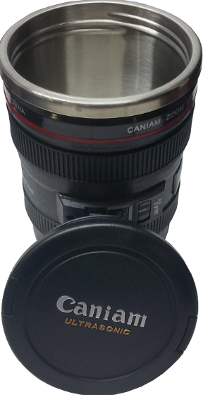 Camera Lense Coffee Thermos