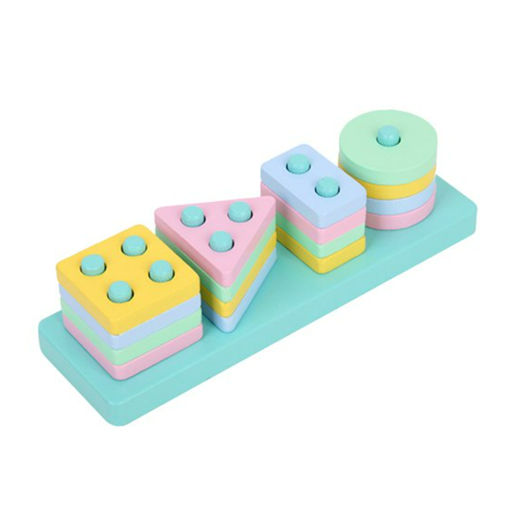 Wooden Sorting And Stacking Toy