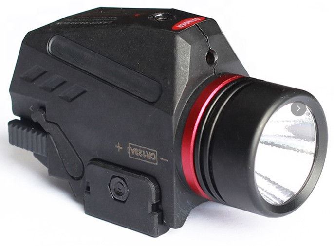 Pistol Flashlight Red Laser