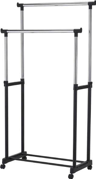 Double Hanging Garment Rack - DMC Wholesale