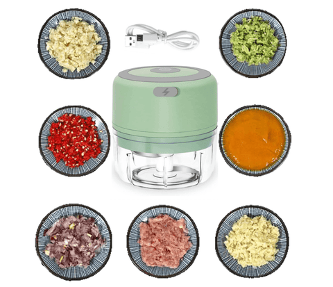 Electric Mini Garlic Chopper - Alt View