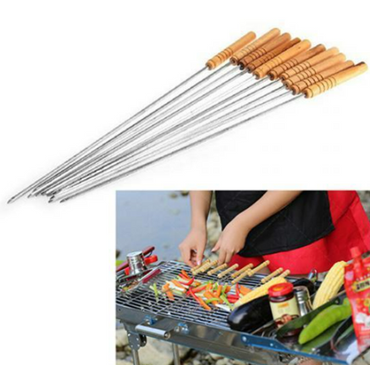 Barbecue Stainless Steel Skewers (12 pcs)