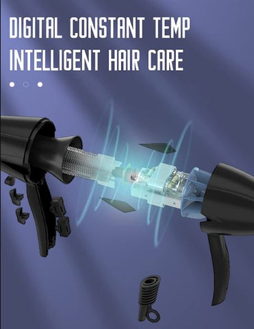Hair Dryer With Blow Out Attachment - Alt View