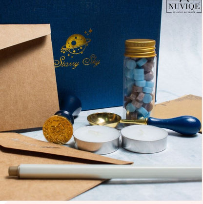 Vintage Sealing Wax And Stamp Kit