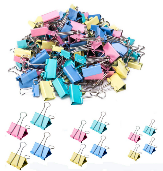 Colourful Binder Clips (25mm)(48 pcs)