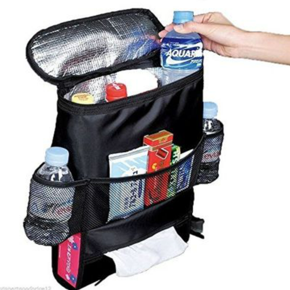 Car Back Seat Organizer with Cooler Bag