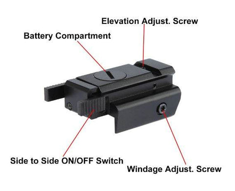 Outdoor Red Dot Laser Sight Scope - Alt View