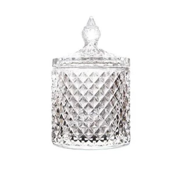 Teardrop Candy Jar (Clear Glass)