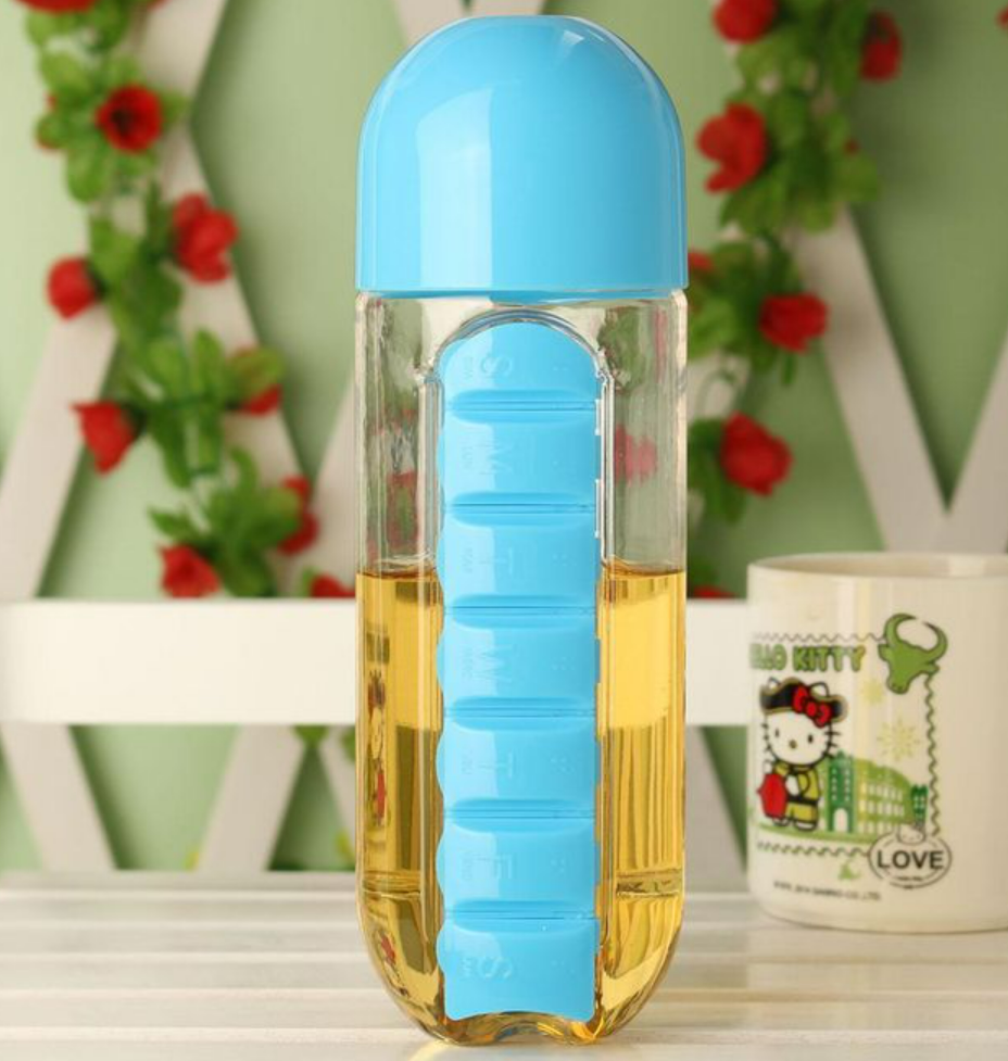 Pill And Vitamin Organiser Bottle