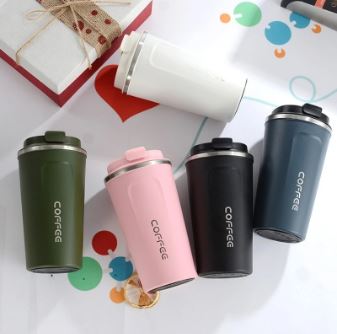 Double Stainless Steel Thermos Coffee Cup (500ml)