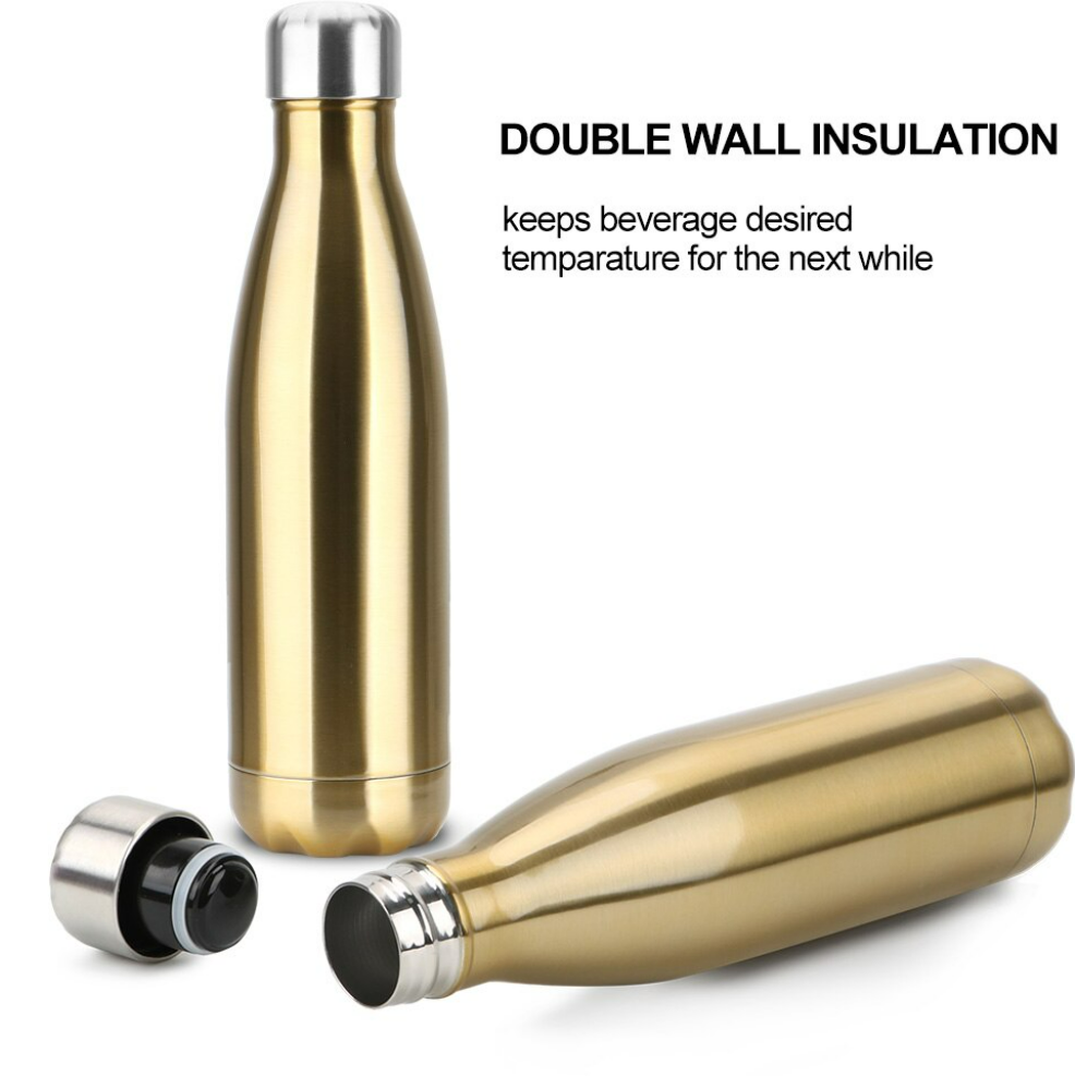 Double Wall Vacuum Insulated Stainless Steel Bottle (750ml)(Black)