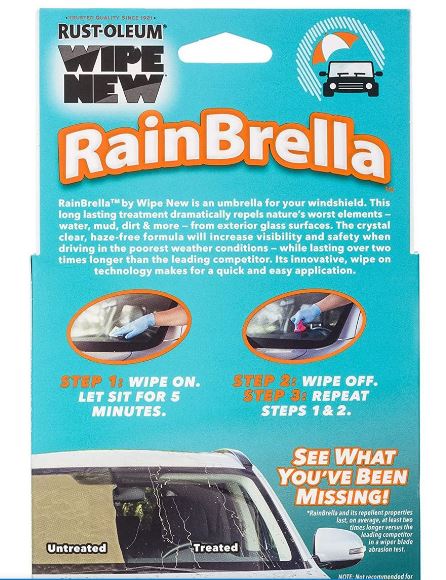 RainBrella Treatment for Windscreen