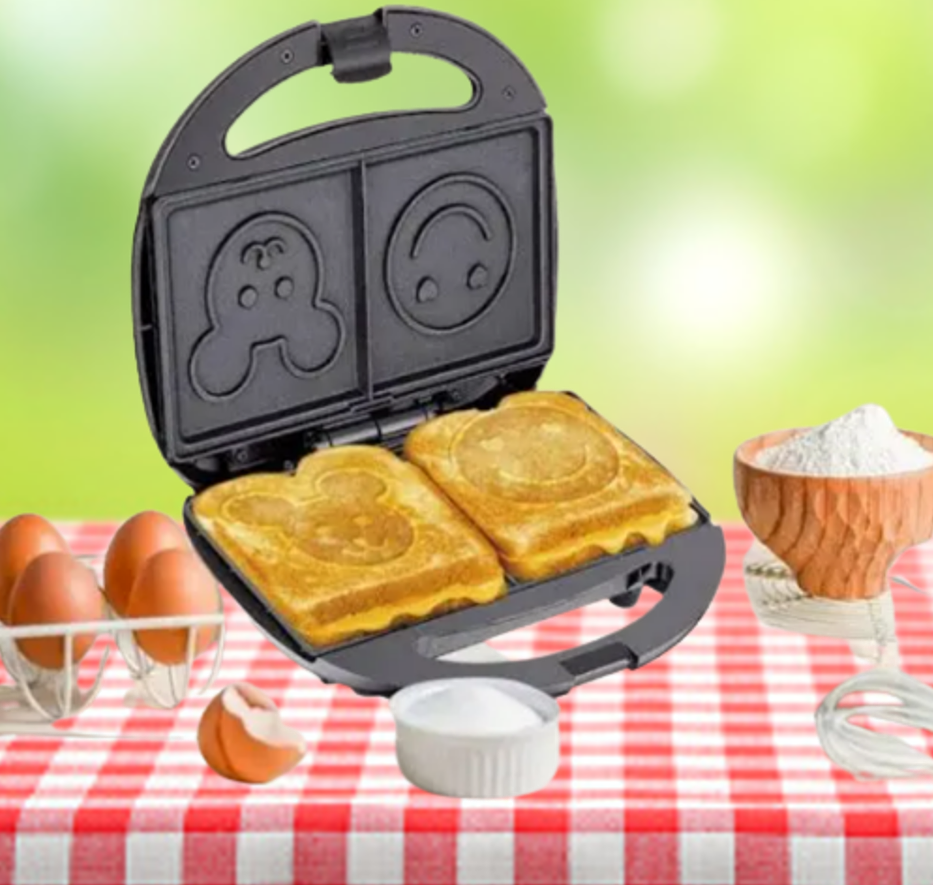 Smiley Face Sandwich And Waffle Maker