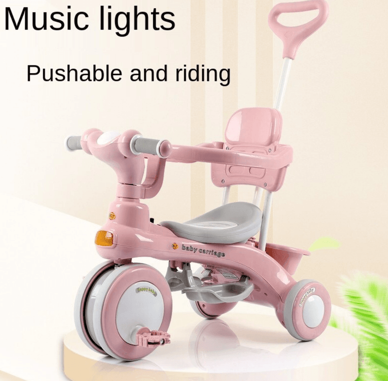 Tricycle Stroller With Lights And Music For Children