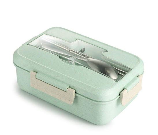 Microwavable Lunch Box Container with Cutlery