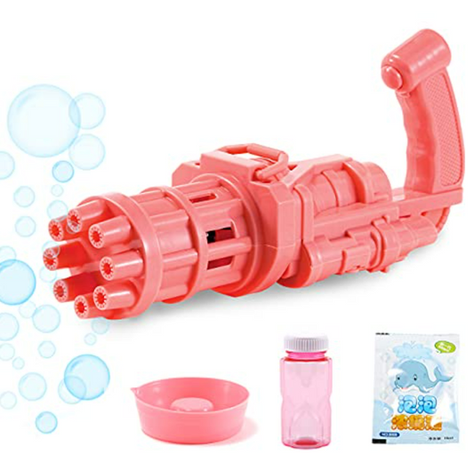 Automatic Gatling Bubble Gun (Pink)