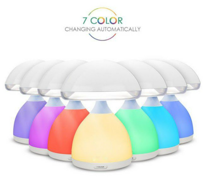 Rechargeable Colourful Eye Mushroom Lamp (17cm)