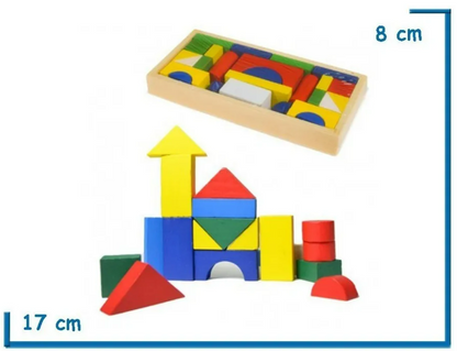 Geometric Wooden Blocks (26 pcs)