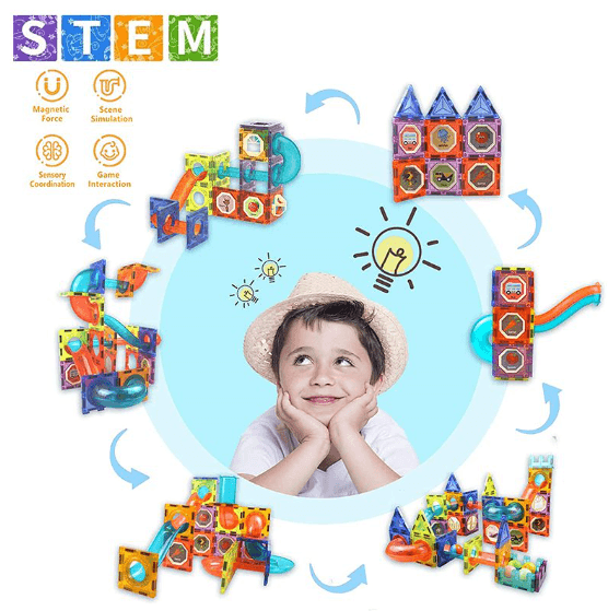 LED Magnetic Building Blocks (42 pcs) - DMC Wholesale
