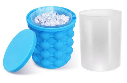 2in1 Magic Silicone Ice Cube Bucket Genie