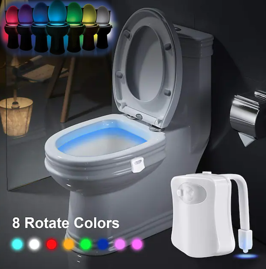 Multicoloured Motion Censored Toilet Light (8 Colour)