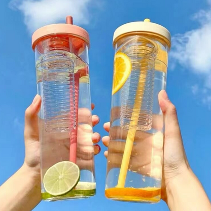 Transparent Straw Cup (700ml)