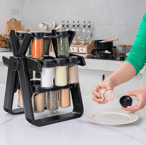 360 Rotating Ferris Wheel Spice Rack Seasoning Organiser - Alt View