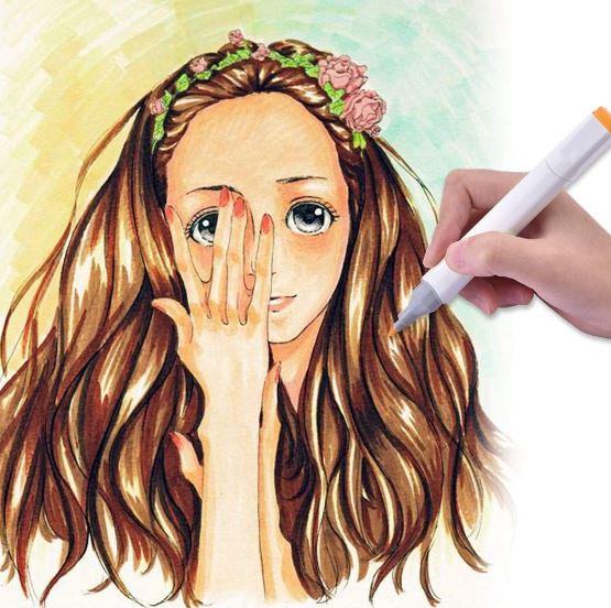 Coloured Dual Marker And Highlighter Pen Set (80cs)