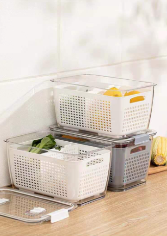 3in1 Fridge Organiser Storage Basket