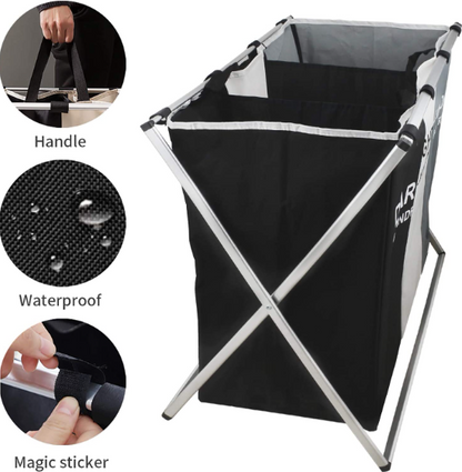 Foldable Sorting Laundry Basket (3 Compartment)