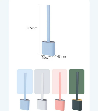 Silicone Flex Toilet Brush With Holder