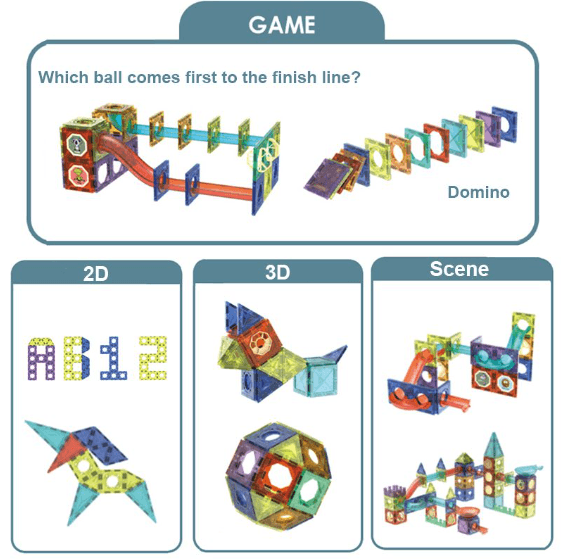 LED Magnetic Building Blocks (42 pcs) - DMC Wholesale