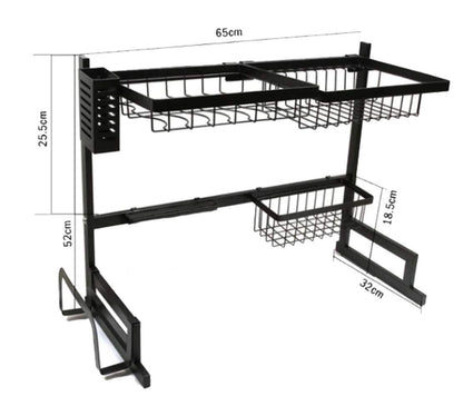 Space Saving Dish Draining Rack (85cm)