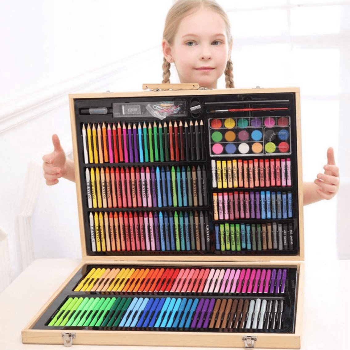 Art Set in Wooden Casing (180 pcs) - DMC Wholesale