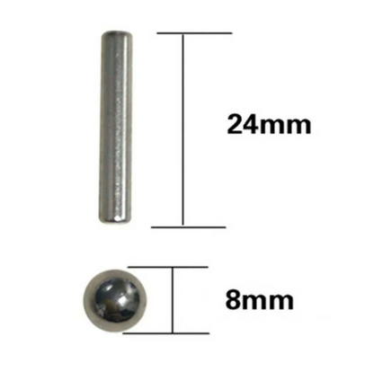 Magnetic Assembled Iron Rod And Ball Set (40 pcs)