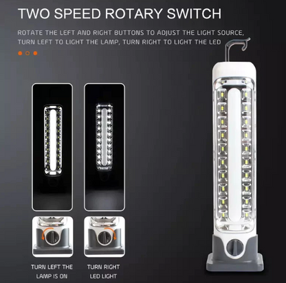 Rechargeable Solar Lamp With a Handle