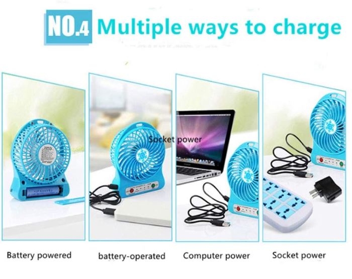 Mini Air Conditioner Table Fan