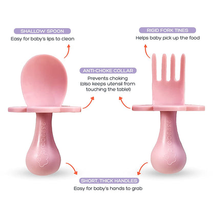 Baby and Toddler Self-Feeding Utensil Set