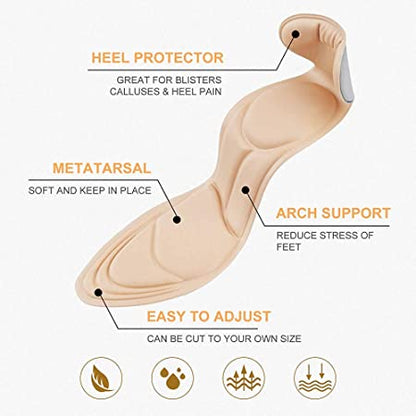 4D Soft Sponge Heel Insoles (2 pcs)