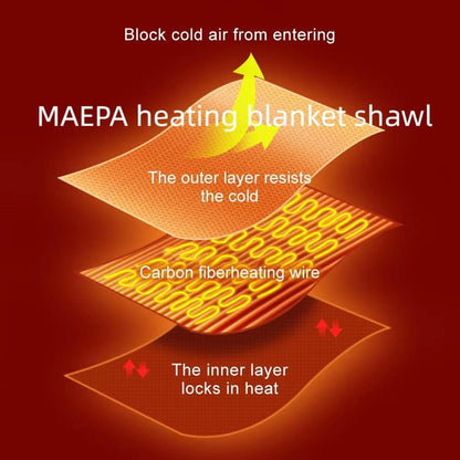 Luxury Flannel Wearable Heated Throw Blanket