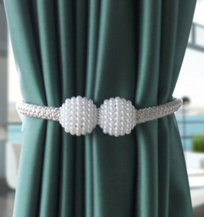 Magnetic Curtain Ties with Pearls (2 pcs)